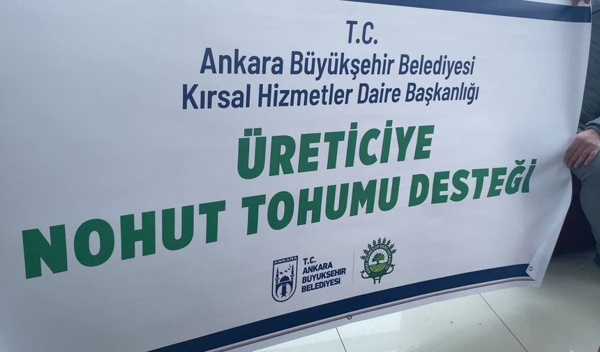 Yozgat’ta Üretilen Nohut Tohumu, Ankaralı Çiftçiye Dağıtılacak