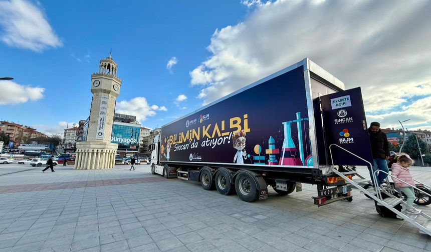 Bilim Tırı Tatilde Sincan'da Dolaşıyor