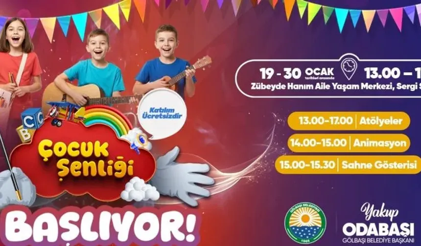 Gölbaşı Belediyesi, Yarıyıl Tatilinde Çocuklar İçin Renkli Etkinlikler Düzenliyor