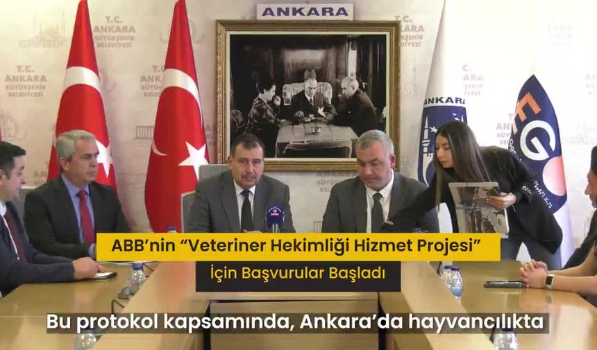 Ankara Büyükşehir Belediyesi’nin “Veteriner Hekimliği Hizmet Projesi” Başvuruları Başladı