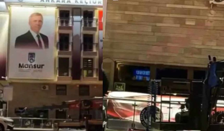 Mesut Özarslan'ın İlk Hamlesi Mansur Yavaş'ın Posterini İndirmek Oldu