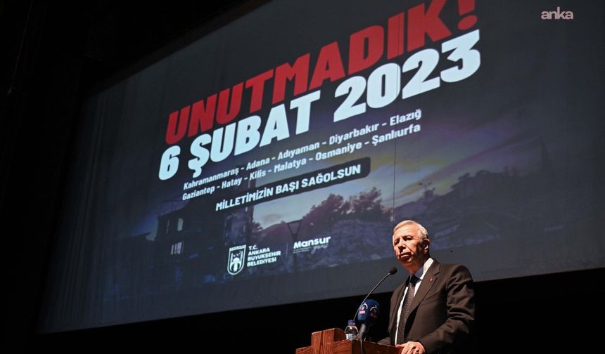 Mansur Yavaş: "Şu Anda Hala 900'e Yakın Depremzedeyi Misafir Ediyoruz"