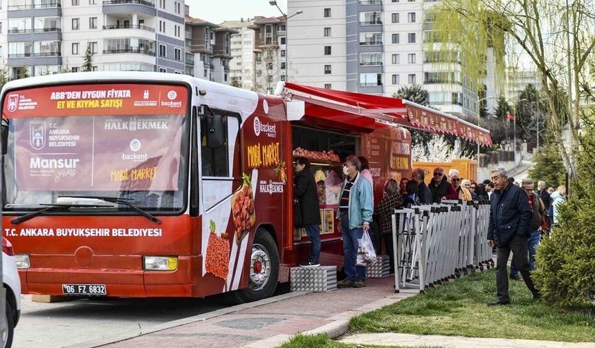 Başkent Mobil Market'te Ramazan Boyunca 55 Bin Kilo Et Satıldı