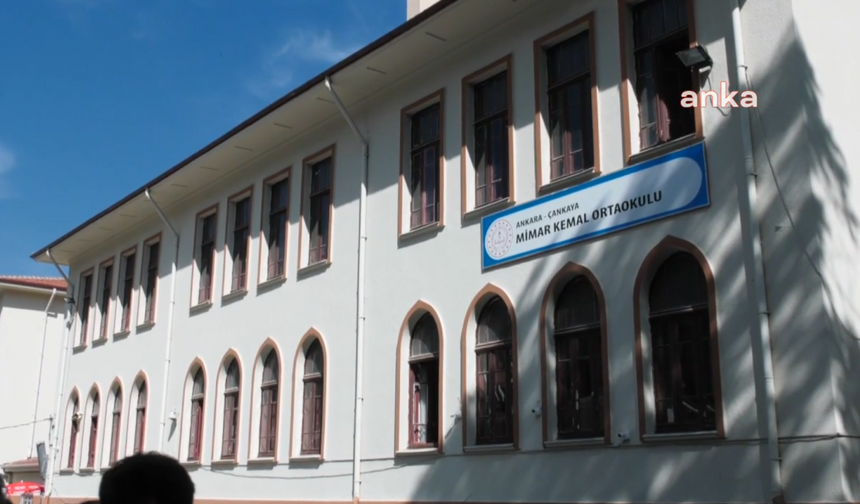Ankara Milli Eğitim Müdürlüğü'nden Mimar Kemal Ortaokulu Açıklaması
