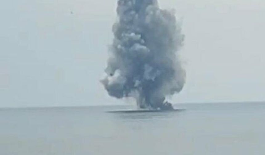 Ordu'da Kıyıya Vuran İnsansız Deniz Aracı İmha Edildi