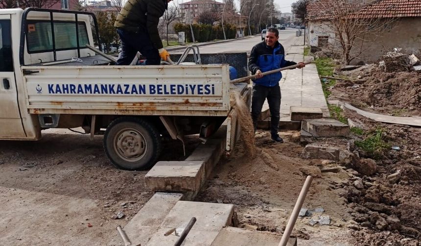 Kahramankazan Belediyesi, İlçe Genelinde Bakım Onarım Çalışmalarını Sürdürüyor