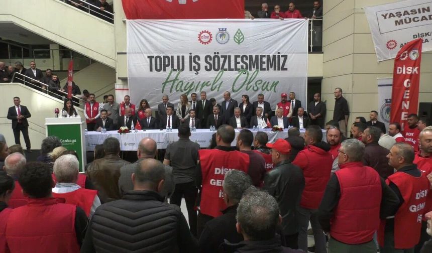 Çankaya Belediyesi'nde Toplu İş Sözleşmesi İmzalandı