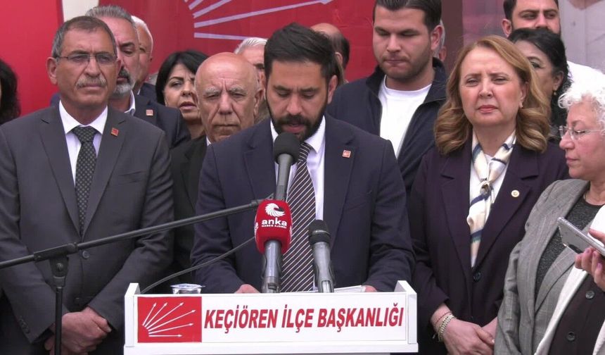 CHP Keçiören İlçe Başkanlığı'na Taşlı Saldırıya Tepkiler Sürüyor