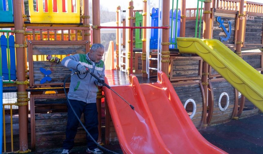 Gölbaşı'nda Parklar Yaza Hazırlanıyor