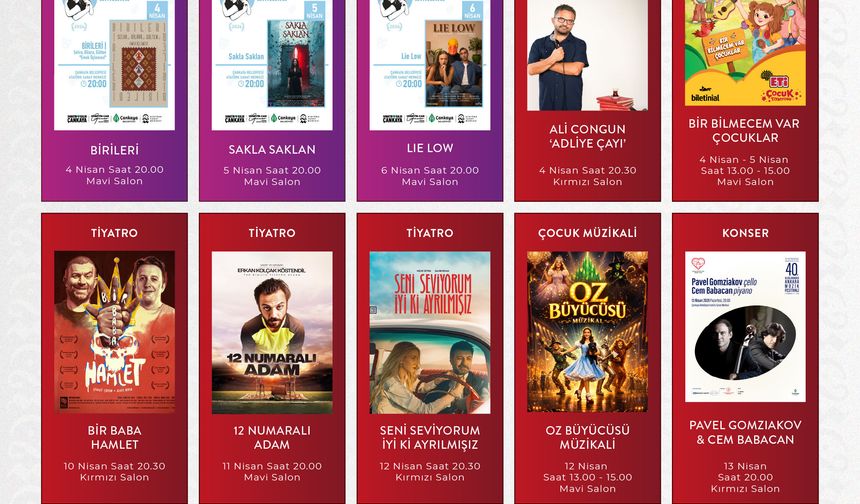 Çankaya Atatürk Sanat Merkezi’nde Nisan Ayı Etkinlikleri
