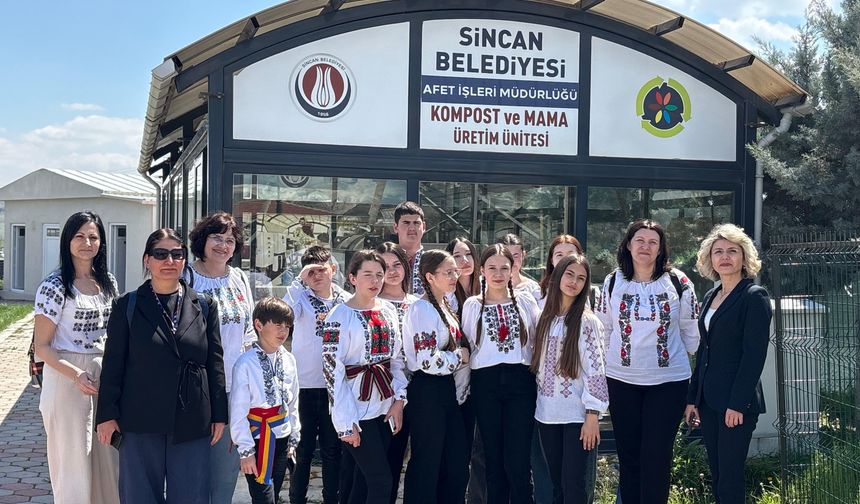 Romanyalı Öğrencilerden Sincan Eko Çiftlik Ziyareti