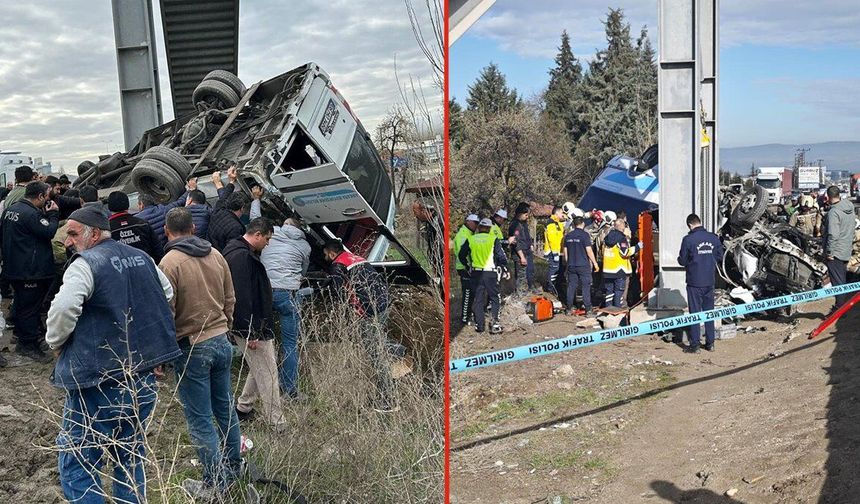 Ankara'da Halk Otobüsü Üst Geçide Çarptı: 5 Ölü, 15 Yaralı