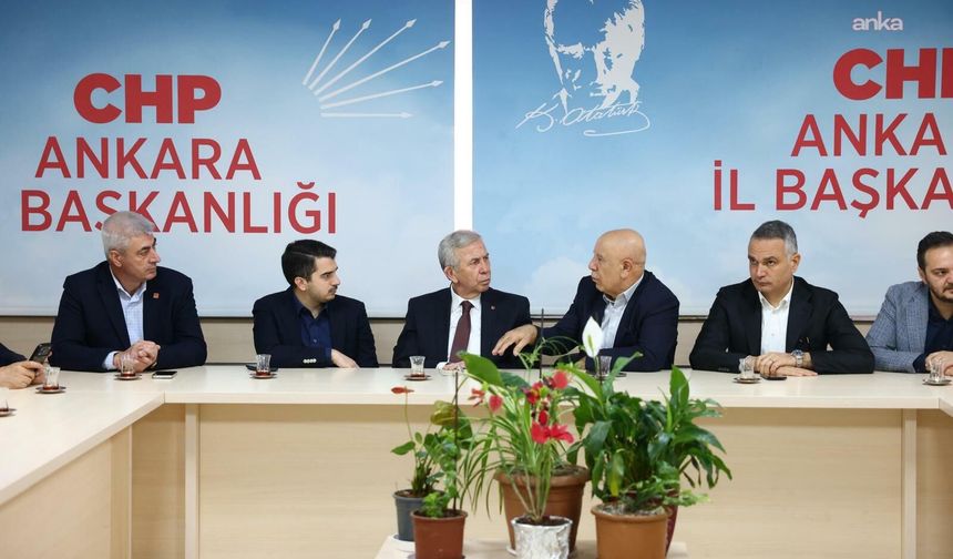 Mansur Yavaş'tan CHP Ankara İl Başkanlığı'na Ziyaret