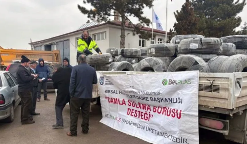 Mansur Yavaş'tan Üreticilere 15 Milyon Metre Damla Sulama Borusu Desteği