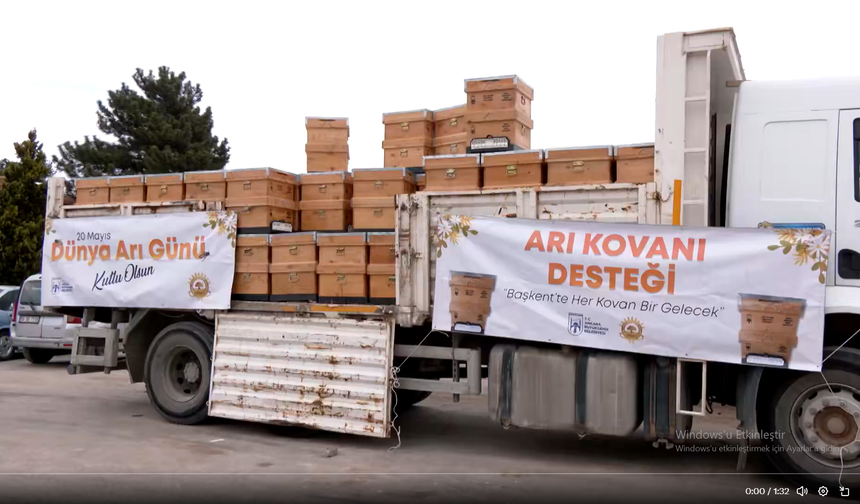 Mansur Yavaş'tan 5 Bin Adet Arı Kovanı Desteği