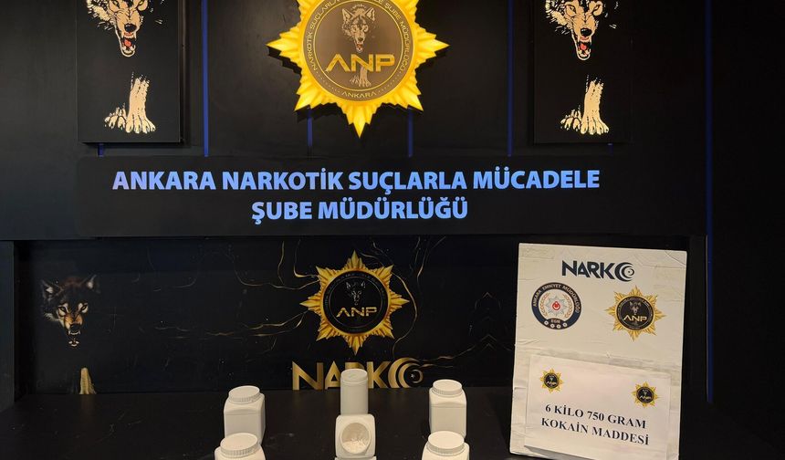 Ankara’da Uyuşturucu Operasyonu: 6 Kilo 750 Gram Kokain Ele Geçirildi