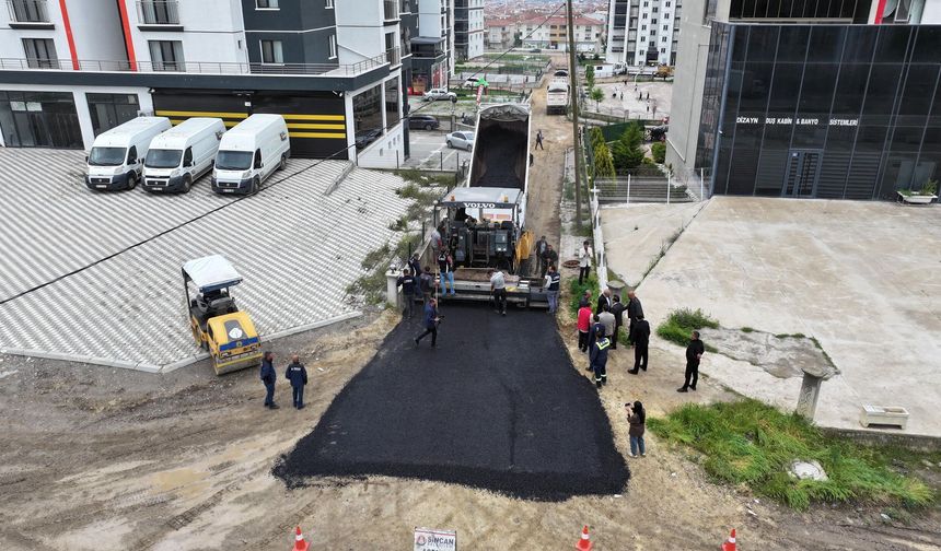 Sincan'da Asfalt Çalışması Sürüyor
