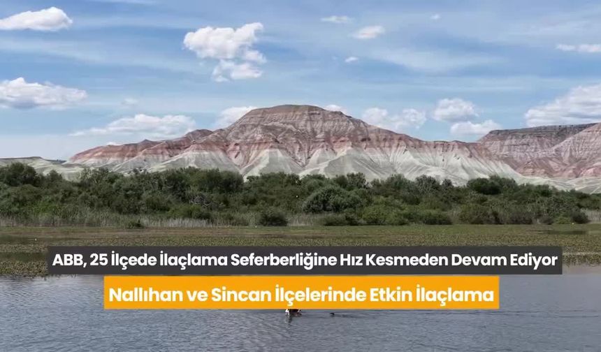 Ankara Büyükşehir Belediyesi'nin İlaçlama Seferberliği Sürüyor