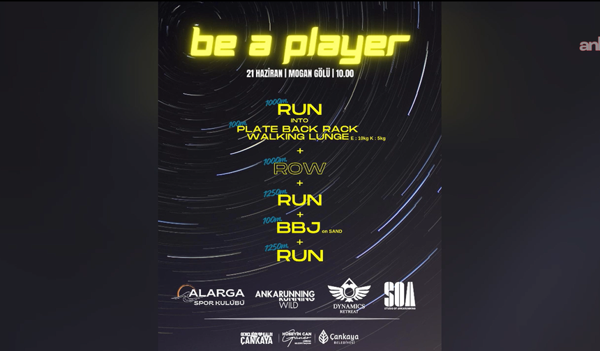 Çankaya'da 'Be A Player Ankara' Spor Buluşması