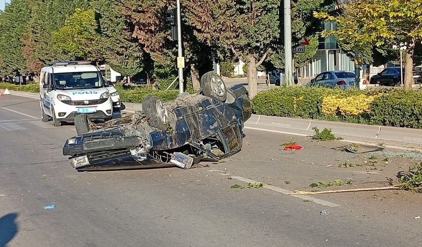 Beypazarı'nda Korkunç Kaza! Takla Atan Otomobilin Sürücüsü Hayatını Kaybetti