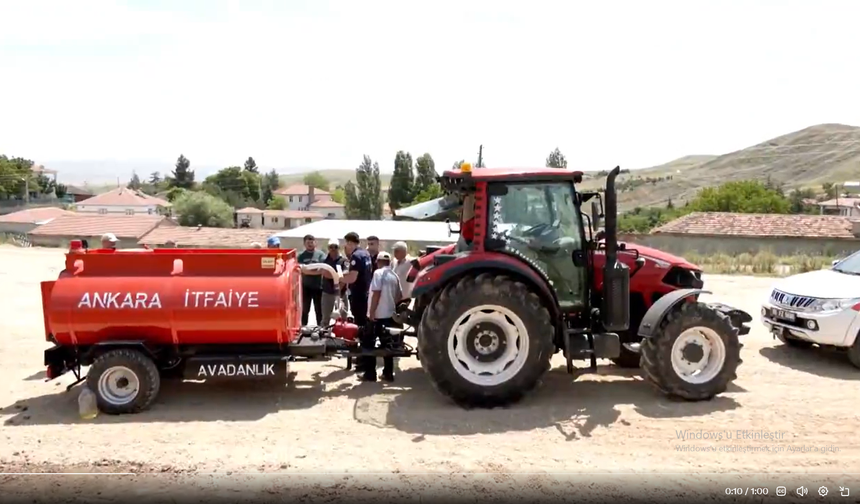 Mansur Yavaş'tan Kırsal Mahallelere Yangın Söndürme Tankeri
