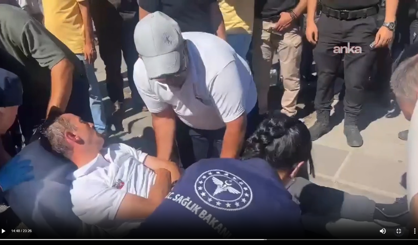 İYİ Partili Türkoğlu Er Şehit Yakınları ve Gazilere Destek Verirken Polis Müdahalesinde Yaralandı