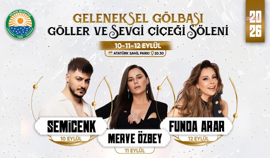 Geleneksel Gölbaşı Göller ve Sevgi Çiçeği Şöleni İçin Geri Sayım