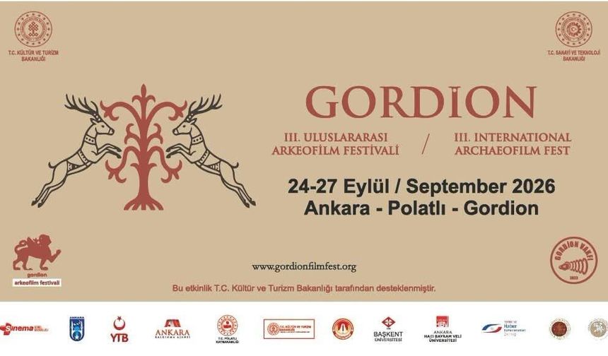 3. Uluslararası Gordion Arkeofilm Festivali Bugün Başlıyor