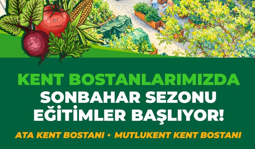 Çankaya Belediyesi Kent Bostanları Ücretsiz Eğitim Takvimi Açıklandı