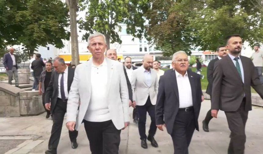 Mansur Yavaş, Kayseri'deki Tarihi ve Kültürel Alanları Gezdi