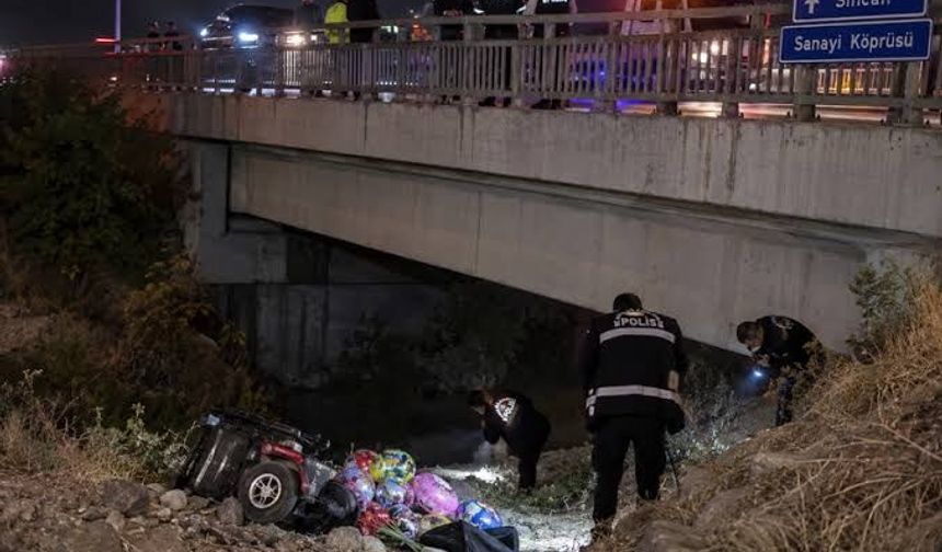 Ankara Sincan'da Otomobilin Çarptığı Balon Satan Engelli Genç Köprüden Düşerek Öldü