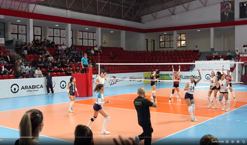 Ankara Büyükşehir Belediyesi Spor Kulübü Kadın Voleybol Takımı 1. Ligi’n İlk Maçına Çıktı