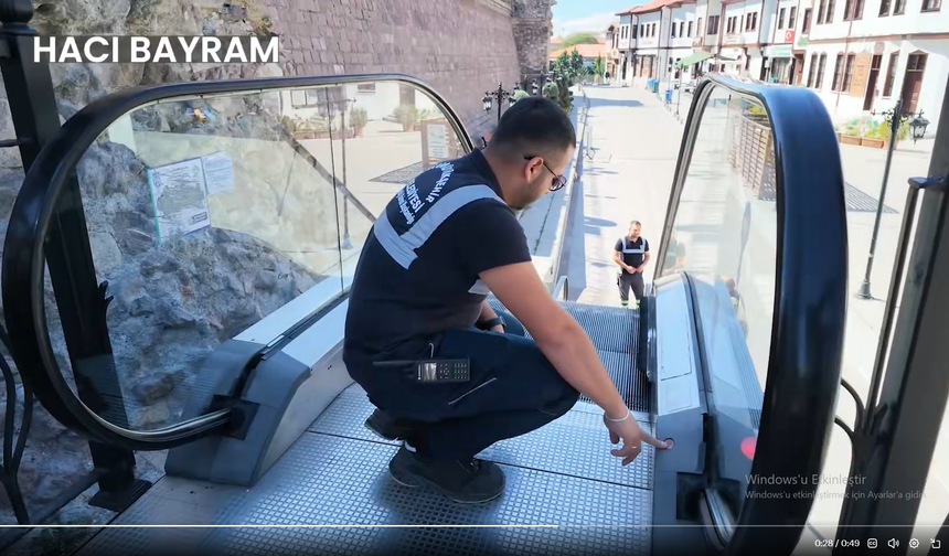 Ankara Büyükşehir'den Yürüyen Merdivenlere Sirenli Önlem
