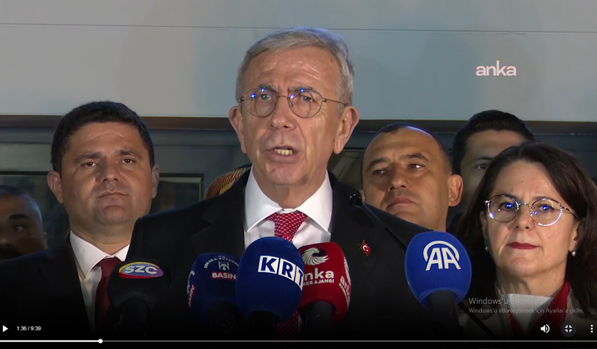 Mansur Yavaş: "Benim İçin Asıl Olan Makam Değil, Milletin Güvenidir"